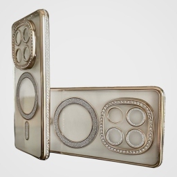 Redmi Note 14 Pro 5G Θήκη Σιλικόνης Glitter & Strass - Gold