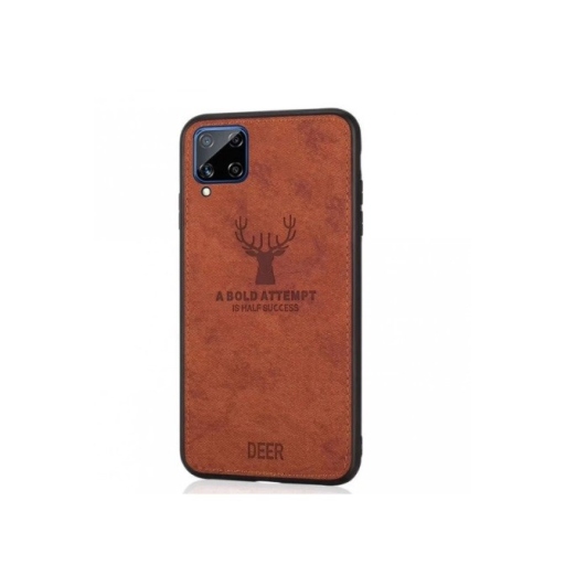 Samsung Galaxy A12 - Θήκη Προστασίας Κινητού - Mobile Back Case Fabric Brown