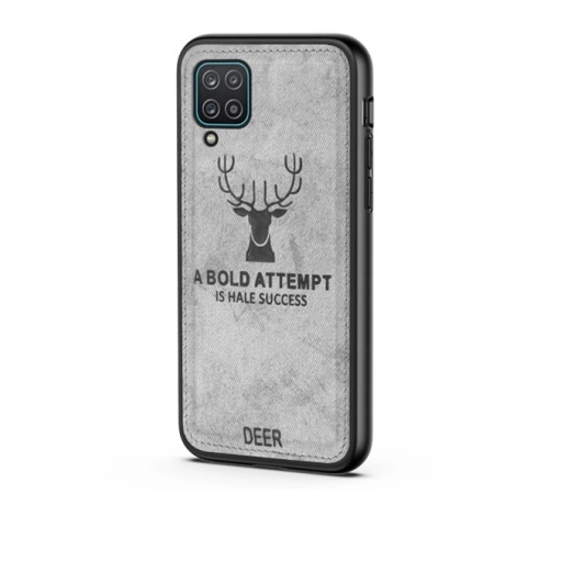Samsung Galaxy A12 - Θήκη Προστασίας Κινητού - Mobile Back Case Fabric Grey