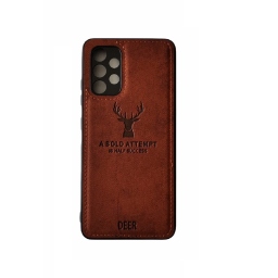 Samsung Galaxy A13 4G - Θήκη Προστασίας Κινητού - Mobile Back Case Fabric Camera Protecion Brown