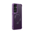 Θήκη για Samsung Galaxy A16 Μωβ Ριγέ με Μαγνητικό Ring & Stand - Image 1