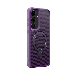 Θήκη για Samsung Galaxy A16 Μωβ Ριγέ με Μαγνητικό Ring & Stand