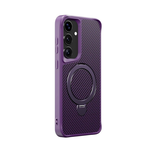 Θήκη για Samsung Galaxy A16 Μωβ Ριγέ με Μαγνητικό Ring & Stand