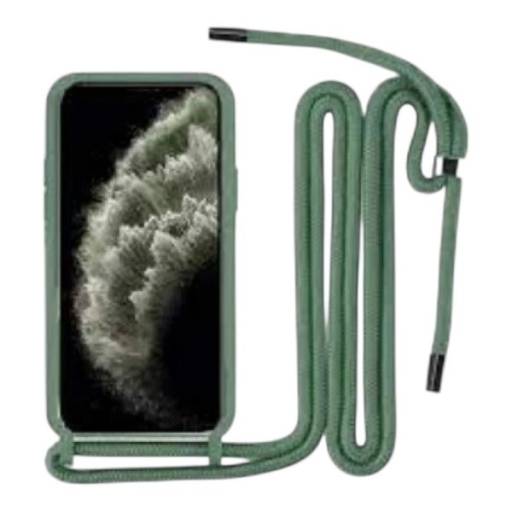 Samsung Galaxy A16 Θήκη Σιλικόνης με Κορδόνι - Green