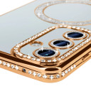 Samsung Galaxy A17 Χρυσαφί Θήκη Glitter & Strass Style - Image 2