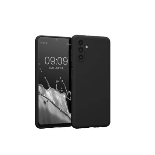 Samsung Galaxy A34 Μαύρη Θήκη Σιλικόνης με Προστασία Κάμερας - Black