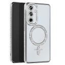 Samsung Galaxy A35 Θήκη Ασημί Magsafe Glitter - Strass - Image 1