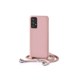Samsung Galaxy A53 Θήκη με Κορδόνι - Back Case Silicone Pink