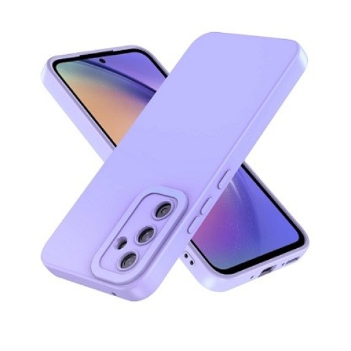 Samsung Galaxy A54 Θήκη Σιλικόνης με Προστασία Κάμερας Λεβάντα