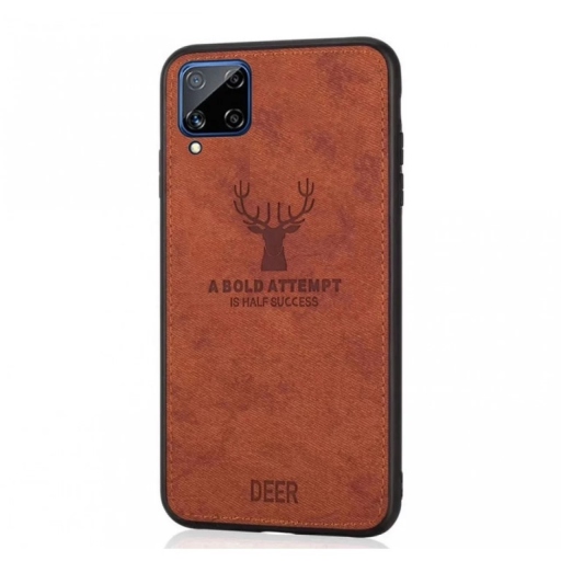 Samsung Galaxy M12 - Θήκη Προστασίας Κινητού - Mobile Back Case Fabric Brown