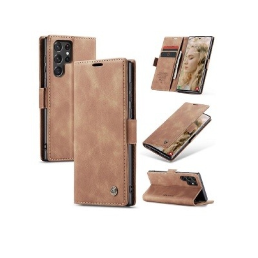 Samsung Galaxy S22 Ultra Δερμάτινη Θήκη Κινητού Μαγνητική - Mobile Case Leather Book CaseMe Ταμπά
