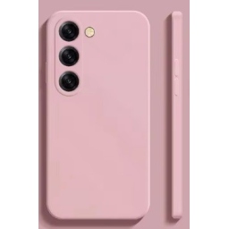 Samsung Galaxy S23 Plus Θήκη Σιλικόνης με Προστασία Κάμερας - Back Case Silicone Baby Pink