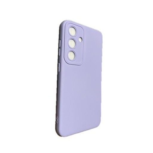 Samsung Galaxy S24 Θήκη Σιλικόνης με Προστασία Κάμερας - Silicone Case Λιλά