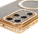Samsung Galaxy S24 Ultra Glitter και Strass Θήκη Σιλικόνης Gold - Image 3