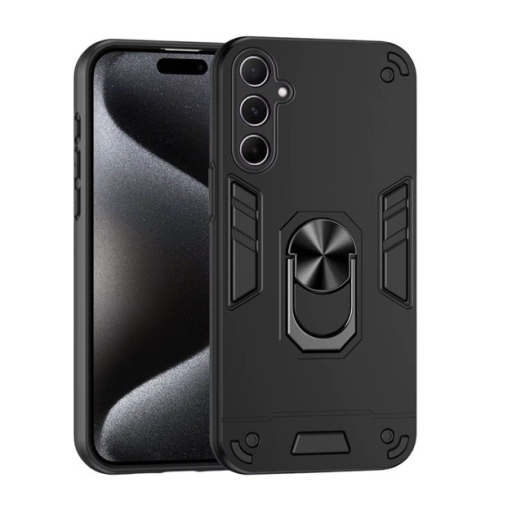 Samsung Galaxy S25 Θήκη Armor - Shockproof με Stand Μαύρη