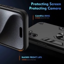 Samsung Galaxy S25 Θήκη Armor - Shockproof με Stand Μαύρη - Image 2
