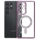 Samsung Galaxy S25 Ultra - Μωβ Θήκη Σιλικόνης με Glitter - Strass - Image 2