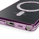 Samsung Galaxy S25 Ultra - Μωβ Θήκη Σιλικόνης με Glitter - Strass - Image 4