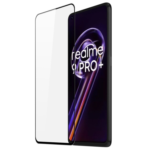 TEMPERED GLASS PREMIUM FULL FACE 9H - ΠΡΟΣΤΑΤΕΥΤΙΚΟ ΤΖΑΜΙ ΟΘΟΝΗΣ ΓΙΑ REALME 9 Pro Plus ΜΑΥΡΟ - OEM