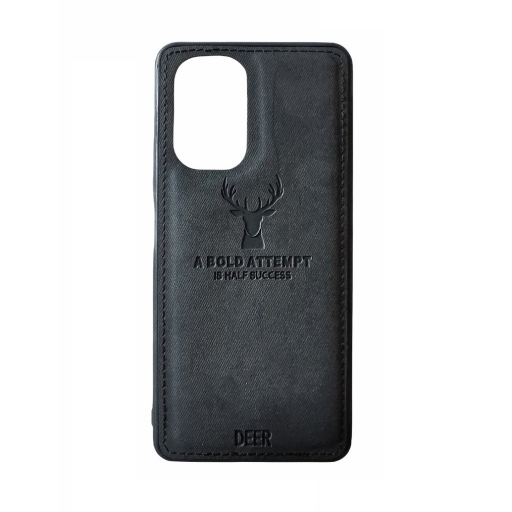ΘΗΚΗ DEER CLOTH BACK CASE FOR POCO F3 - BLACK
