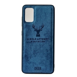 ΘΗΚΗ DEER CLOTH BACK CASE FOR SAMSUNG GALAXY A32 5G - BLUE