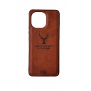 ΘΗΚΗ DEER CLOTH BACK CASE FOR XIAOMI MI 11 - BROWN - Image 1