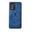 ΘΗΚΗ DEER CLOTH BACK CASE WITH CAMERA PROTECTION FOR POCO F3 - BLUE - Image 1