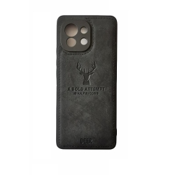 ΘΗΚΗ DEER CLOTH BACK CASE WITH CAMERA PROTECTION FOR XIAOMI MI 11 - BLACK