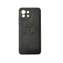 ΘΗΚΗ DEER CLOTH BACK CASE WITH CAMERA PROTECTION FOR XIAOMI MI 11 LITE - BLACK - Image 1