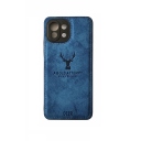 ΘΗΚΗ DEER CLOTH BACK CASE WITH CAMERA PROTECTION FOR XIAOMI MI 11 LITE - BLUE - Image 1