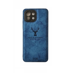ΘΗΚΗ DEER CLOTH BACK CASE WITH CAMERA PROTECTION FOR XIAOMI MI 11 LITE - BLUE