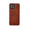 ΘΗΚΗ DEER CLOTH BACK CASE WITH CAMERA PROTECTION FOR XIAOMI MI 11 LITE - BROWN - Image 1