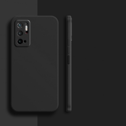 ΘΗΚΗ ΠΡΟΣΤΑΣΙΑΣ ΣΙΛΙΚΟΝΗΣ ΓΙΑ REDMI NOTE 10 5G / POCO M3 PRO 5G ME ΠΡΟΣΤΑΣΙΑ ΚΑΜΕΡΑΣ - ΜΑΥΡΗ - OBASTYLE