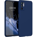 ΘΗΚΗ ΠΡΟΣΤΑΣΙΑΣ ΣΙΛΙΚΟΝΗΣ ΓΙΑ REDMI NOTE 10 5G / POCO M3 PRO 5G ME ΠΡΟΣΤΑΣΙΑ ΚΑΜΕΡΑΣ - ΣΚΟΥΡΟ ΜΠΛΕ - OBASTYLE - Image 1