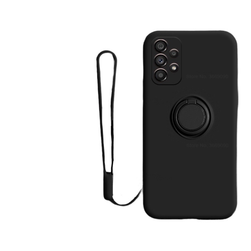 ΘΗΚΗ ΠΡΟΣΤΑΣΙΑΣ ΣΙΛΙΚΟΝΗΣ ΓΙΑ REDMI NOTE 10 PRO ΜΕ ΔΑΧΤΥΛΙΔΙ ΚΑΙ ΠΡΟΣΤΑΣΙΑ ΚΑΜΕΡΑΣ - BACK COVER SILICON RING HOLDER - BLACK - OEM