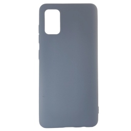 ΘΗΚΗ ΠΡΟΣΤΑΣΙΑΣ ΣΙΛΙΚΟΝΗΣ ΓΙΑ SAMSUNG GALAXY A41 ΓΚΡΙ ΜΠΛΕ - BACK COVER SILICONE CASE GREY BLUE - OEM