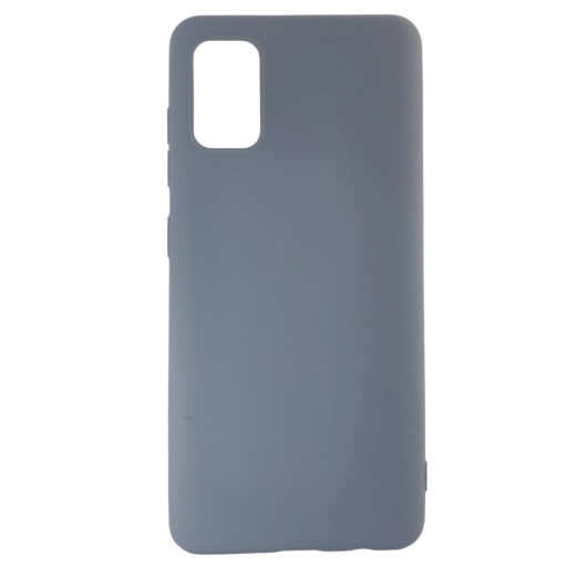 ΘΗΚΗ ΠΡΟΣΤΑΣΙΑΣ ΣΙΛΙΚΟΝΗΣ ΓΙΑ SAMSUNG GALAXY A41 ΓΚΡΙ ΜΠΛΕ - BACK COVER SILICONE CASE GREY BLUE - OEM