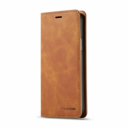 ΔΕΡΜΑΤΙΝΗ ΘΗΚΗ ΠΡΟΣΤΑΣΙΑΣ ΤΥΠΟΥ WALLET ΓΙΑ SAMSUNG GALAXY A22 4G ΤΑΜΠΑ  - LUXURY LEATHER FLIP CASE ΤΑΝ - FORWENW