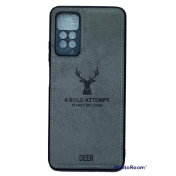 ΘΗΚΗ DEER CLOTH BACK CASE WITH CAMERA PROTECTION ΓΙΑ REDMI NOTE 11 PRO 5G - GREY