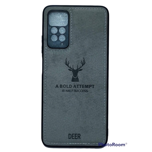 ΘΗΚΗ DEER CLOTH BACK CASE WITH CAMERA PROTECTION ΓΙΑ REDMI NOTE 11 PRO 5G - GREY