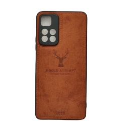 ΘΗΚΗ DEER CLOTH BACK CASE WITH CAMERA PROTECTION ΓΙΑ REDMI NOTE 11 PRO PLUS 5G - BROWN