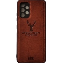 ΘΗΚΗ ΜΕ ΠΡΟΣΤΑΣΙΑ ΚΑΜΕΡΑΣ - DEER CLOTH BACK CASE WITH CAMERA PROTECTION FOR SAMSUNG GALAXY A52 4G / 5G - BROWN - Image 2