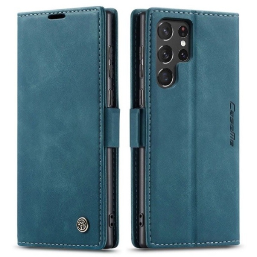 Galaxy S25 Ultra Δερμάτινη Θήκη Book Πράσινη CaseMe