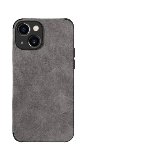 Θήκη με προστασία κάμερας Shockproof Lampskin Leather BackCase iPhone 14 Plus - Black