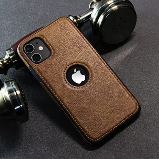 iPhone 12 Mini Θήκη Κινητού από Οικολογικό Δέρμα - Back Leather Case Brown