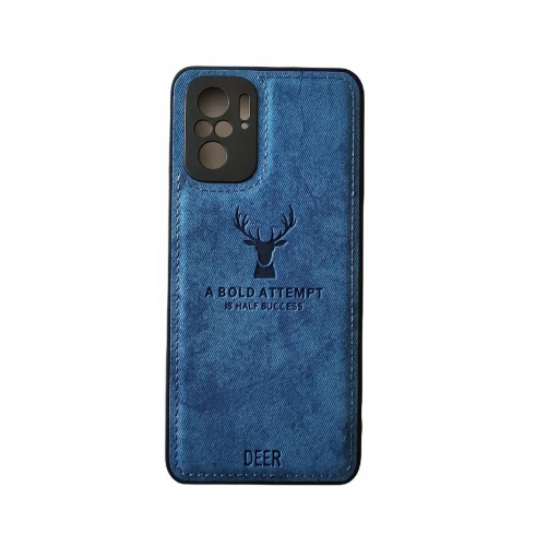 Θήκη Προστασίας με Προστατευτικό Κάμερας Xiaomi Redmi Note 10 4G - 10s - Deer Cloth Back Case with Camera Protection - Blue