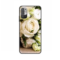 ΘΗΚΗ ΠΡΟΣΤΑΣΙΑΣ ΣΙΛΙΚΟΝΗΣ 3D ΓΙΑ XIAOMI REDMI 10C  - BACK COVER SILICONE CASE WHITE ROSES