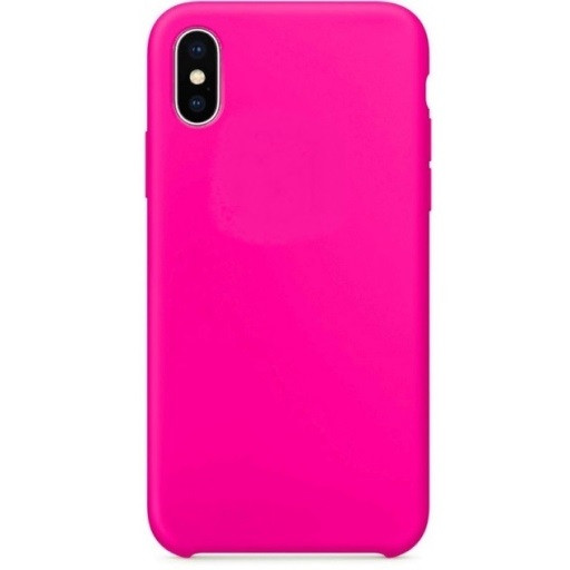 Back Cover Silicone Case για iPhone XR Pink Fuchsia