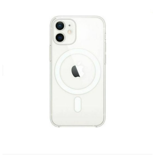 iPhone 12 Θήκη Σιλικόνης MagSafe Διάφανη με Προστασία Κάμερας