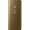 Θήκη Προστασίας Τύπου Book Samsung Galaxy S10 Lite - A91 - Flip Case Clear View - Gold - Image 1